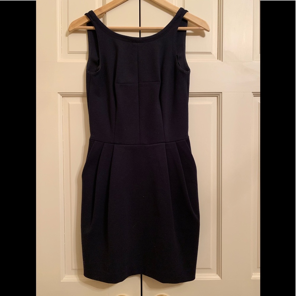 Club Monaco Navy Double Knit Dress